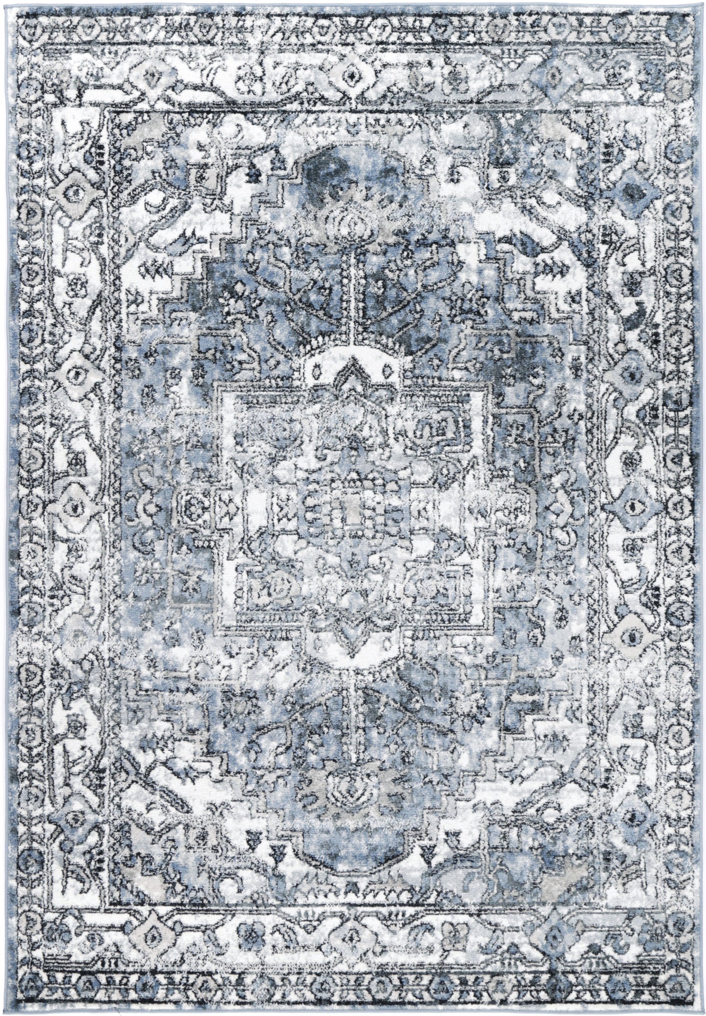 Parkland La Palais Traditional In Blue Rug