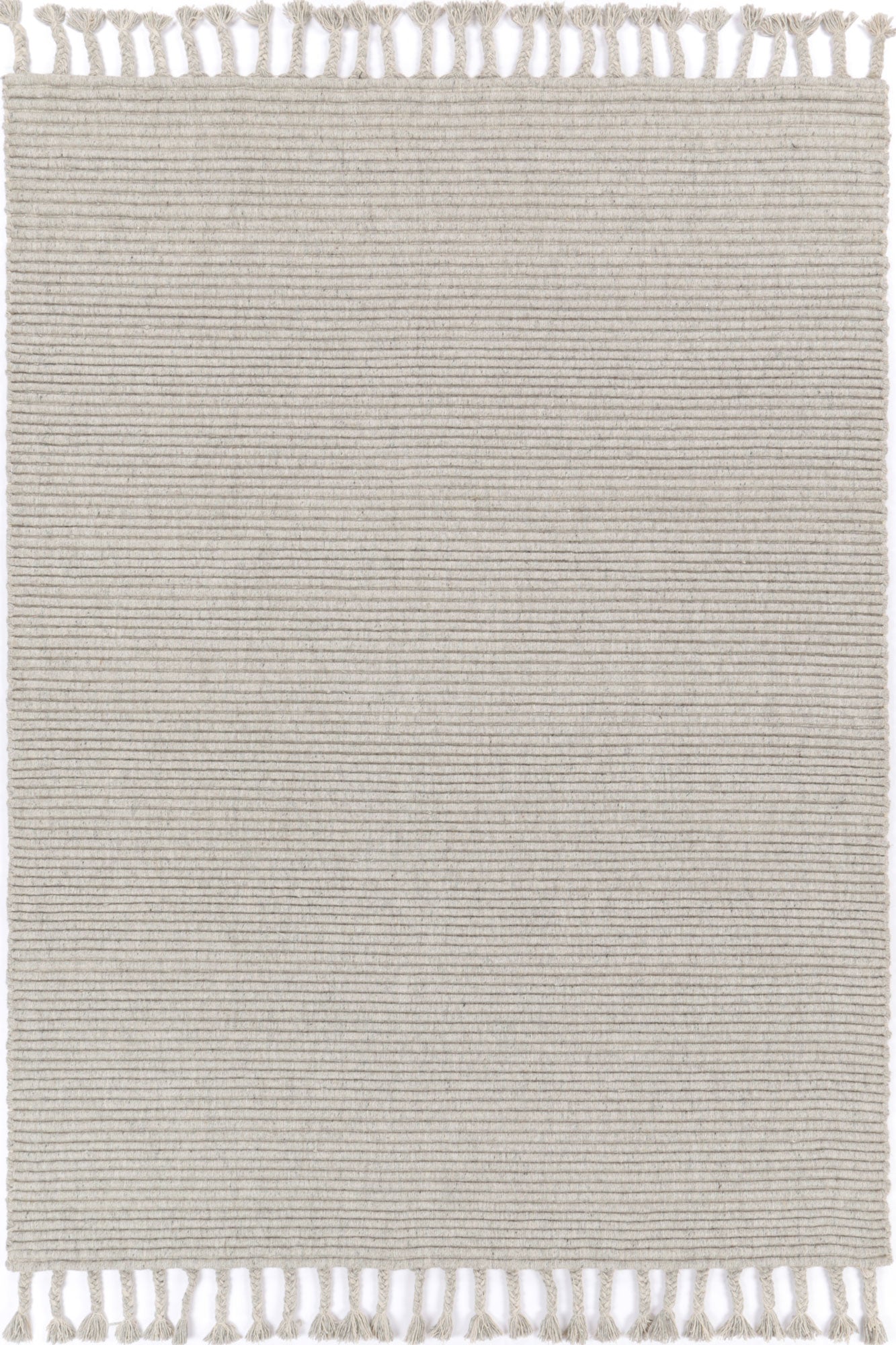 Goa Textured Wool Blend In Grey Rug
