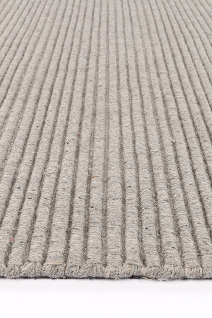 Goa Textured Wool Blend In Grey Rug