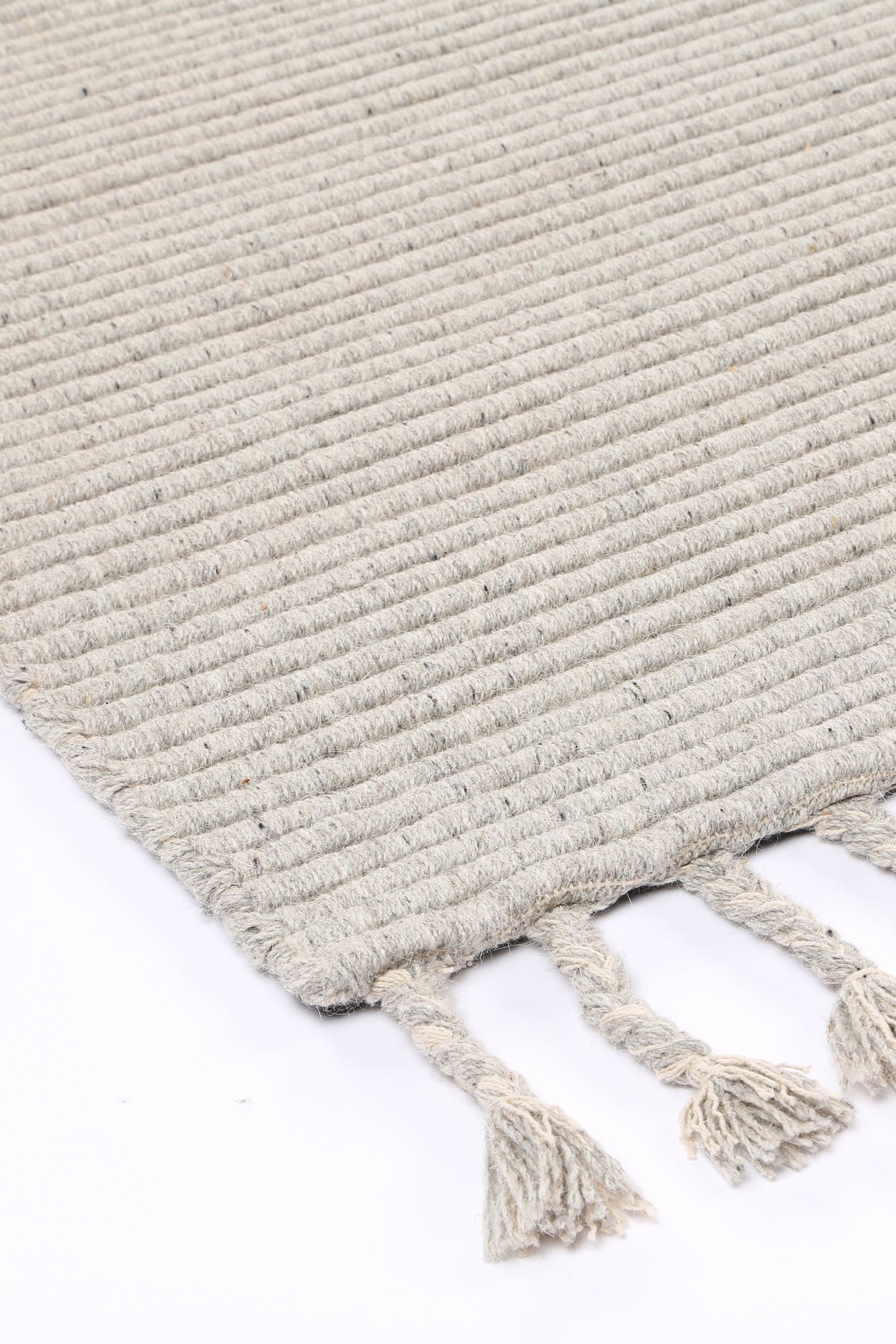 Goa Textured Wool Blend In Grey Rug