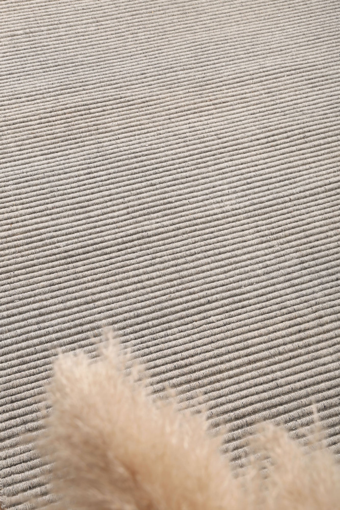 Goa Textured Wool Blend In Grey Rug