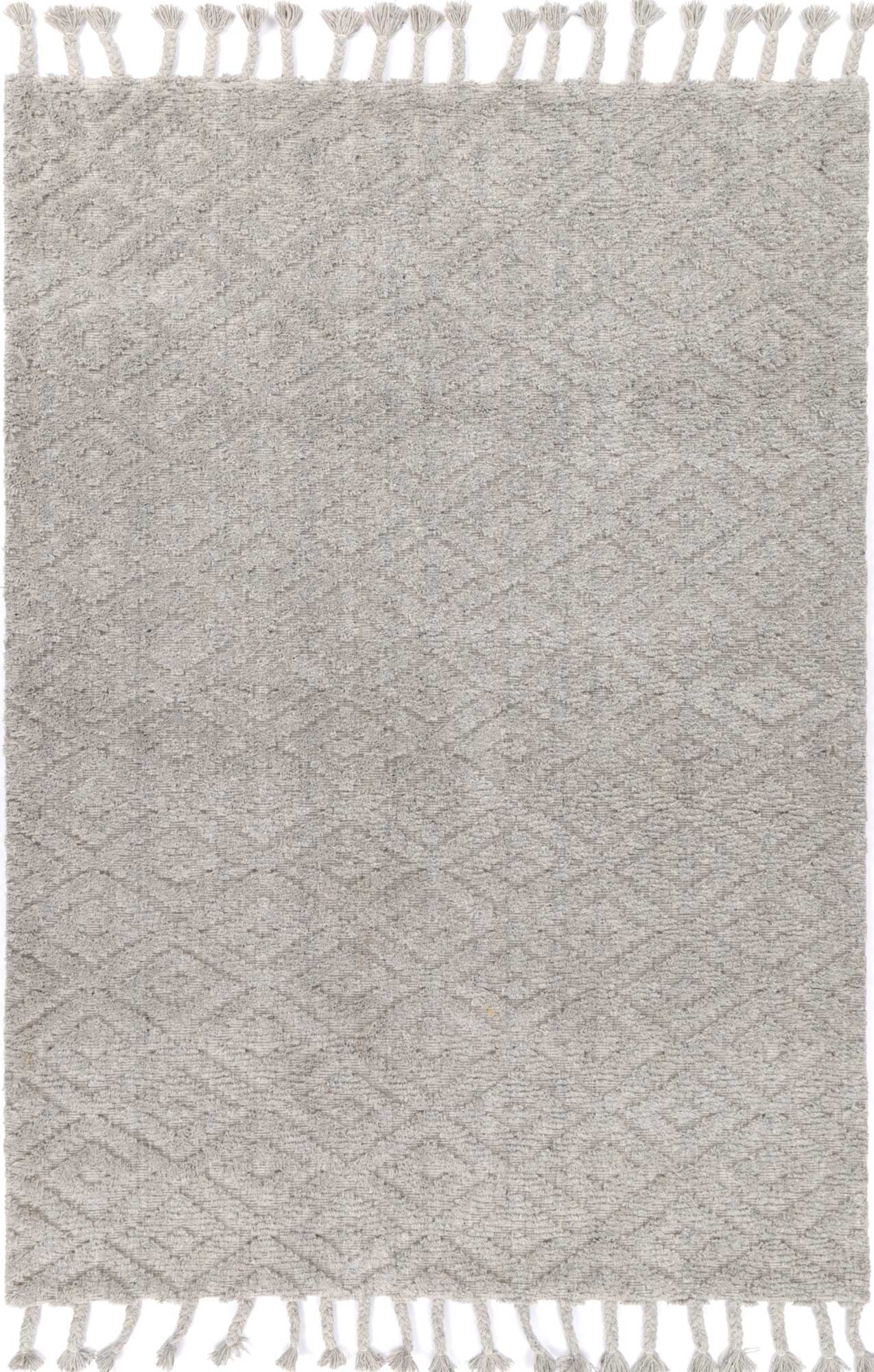 Goa Diamond Wool Blend In Grey Rug