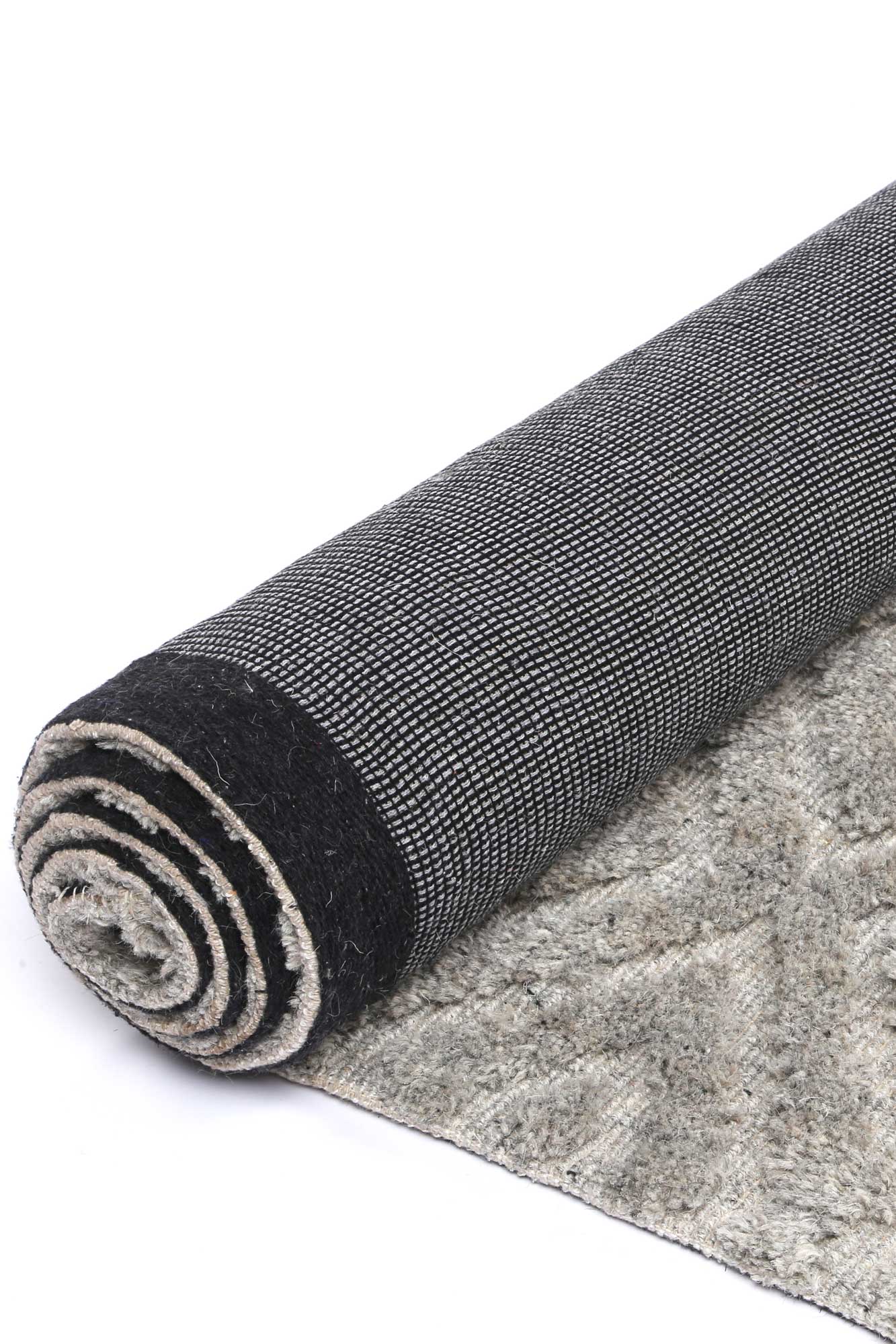 Goa Diamond Wool Blend In Grey Rug