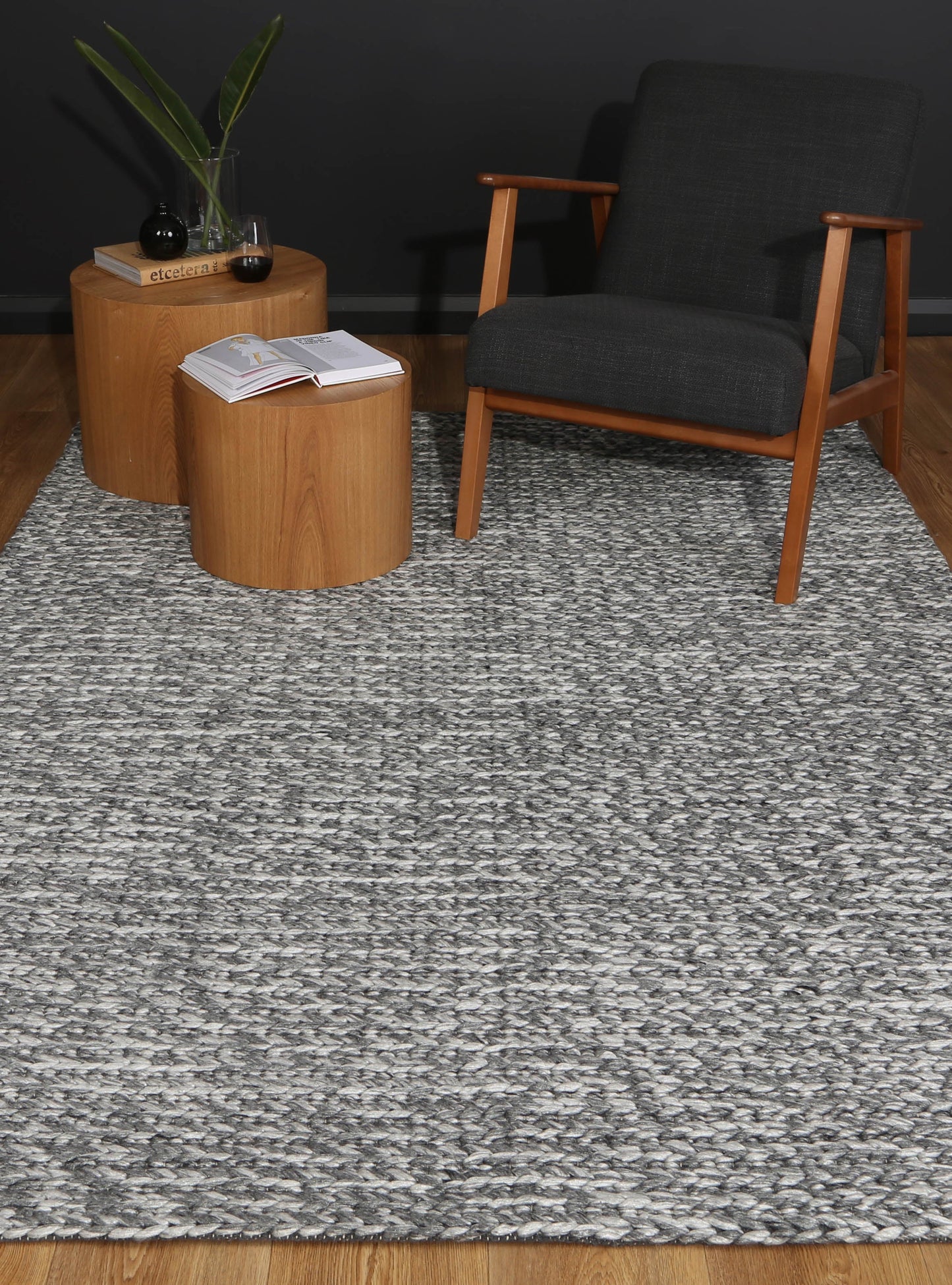 Harlow Cue Blend In Charcoal Rug