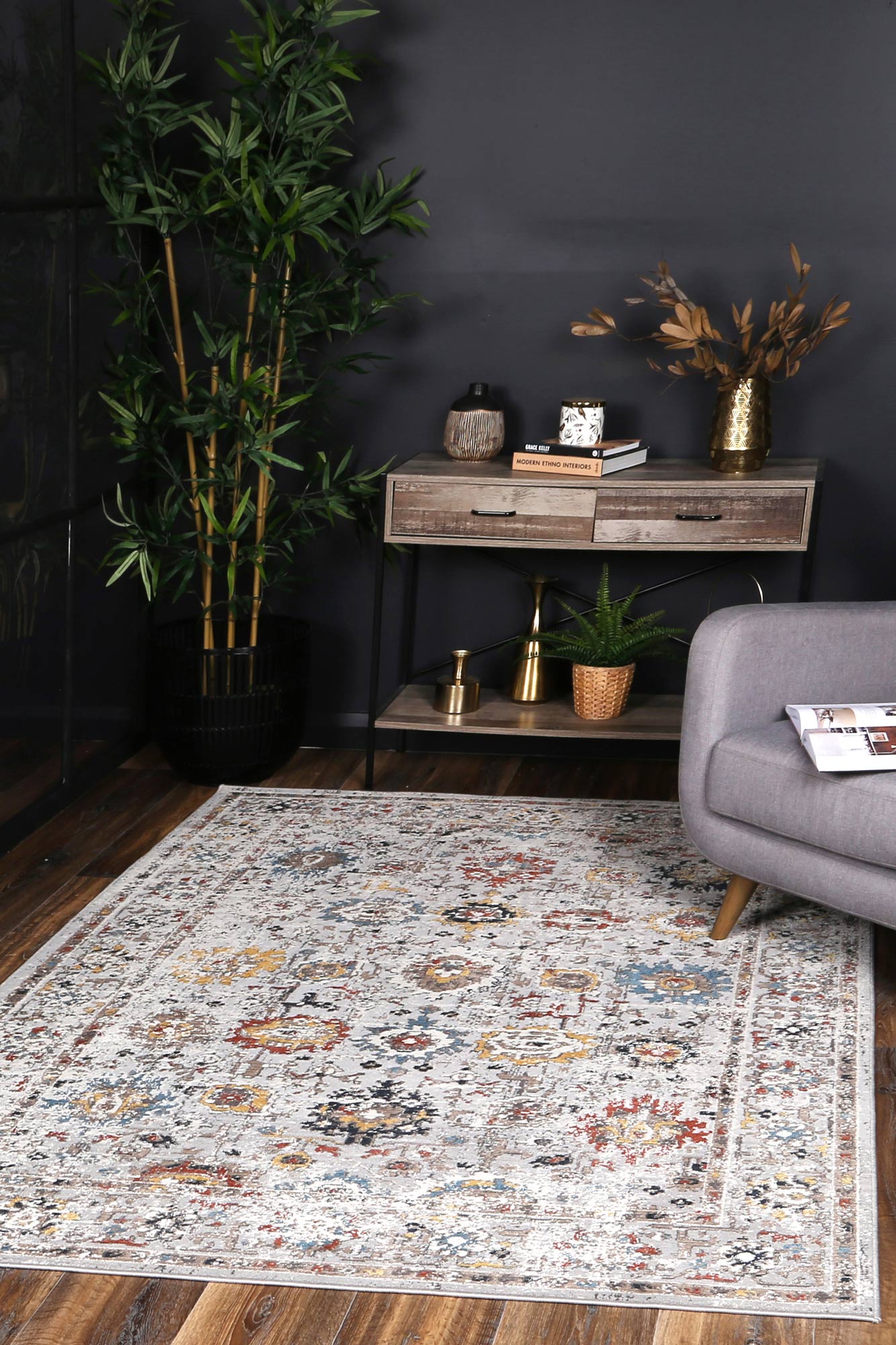 Havana Mariel Contemporary In Grey & Charcoal Rug