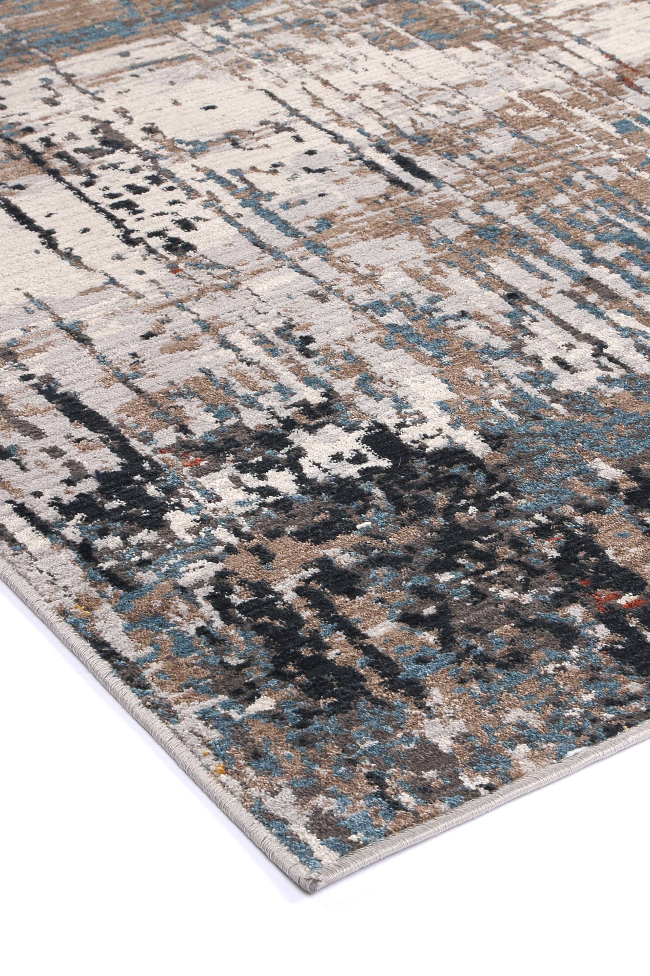 Havana Alquizar Abstract In Beige & Grey Rug