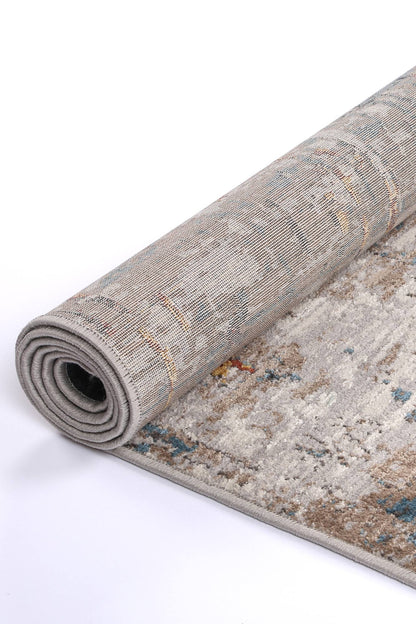 Havana Alquizar Abstract In Beige & Grey Rug