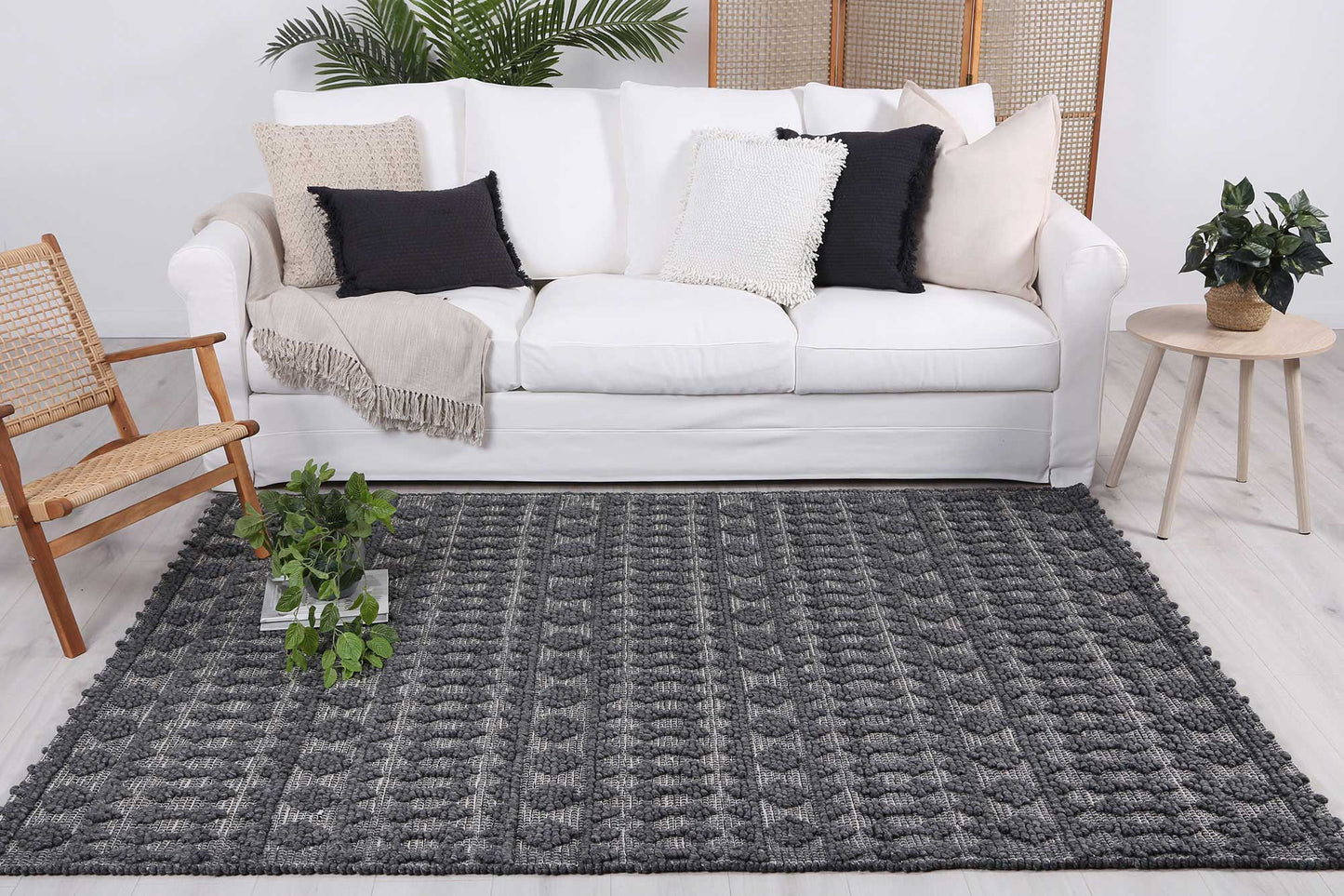 Himalaya Fine Tribal In Grey Rug