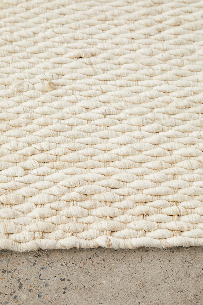 HIVE Modern Style In White : Runner Rug