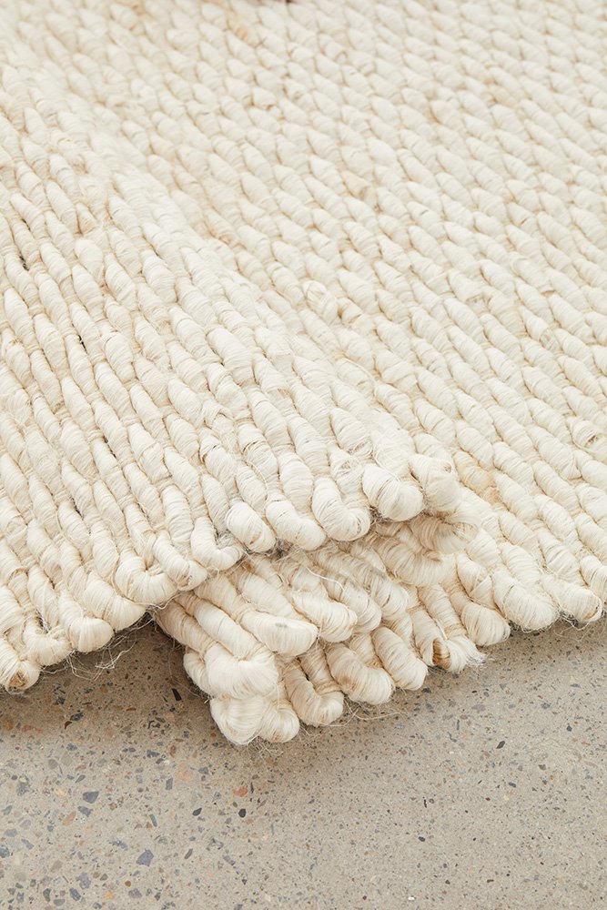 HIVE Modern Style In White : Runner Rug