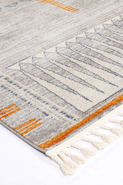 Inca Tumbes Contemporary In Grey Rug