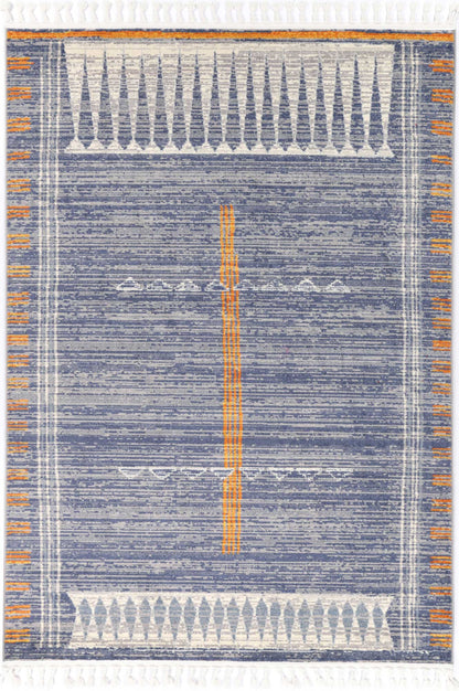 Inca Quito Contemporary In Blue Rug