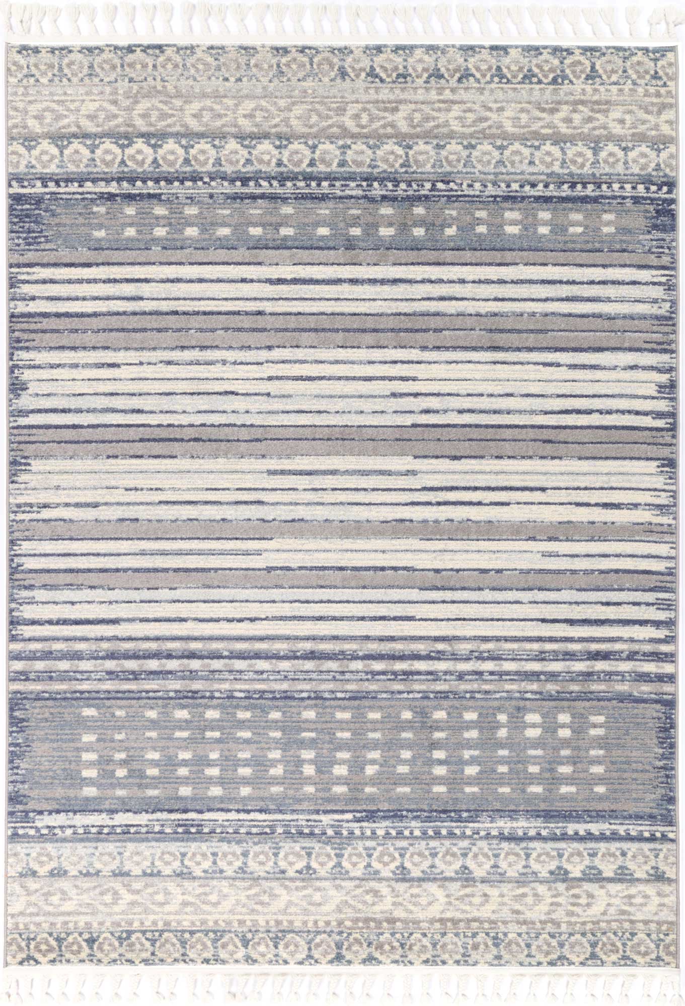 Inca Cajamarca Contemporary In Blue Rug