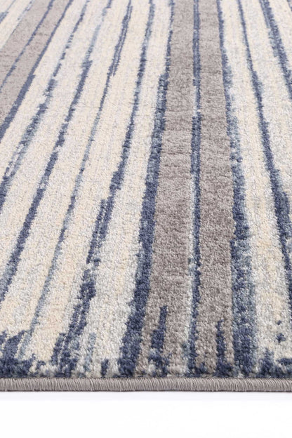 Inca Cajamarca Contemporary In Blue Rug