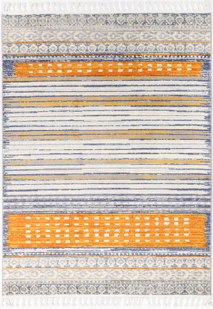 Inca Chuqito Contemporary In Orange Rug