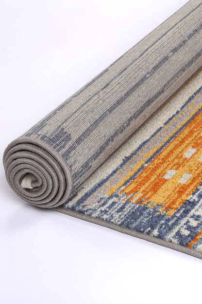 Inca Chuqito Contemporary In Orange Rug