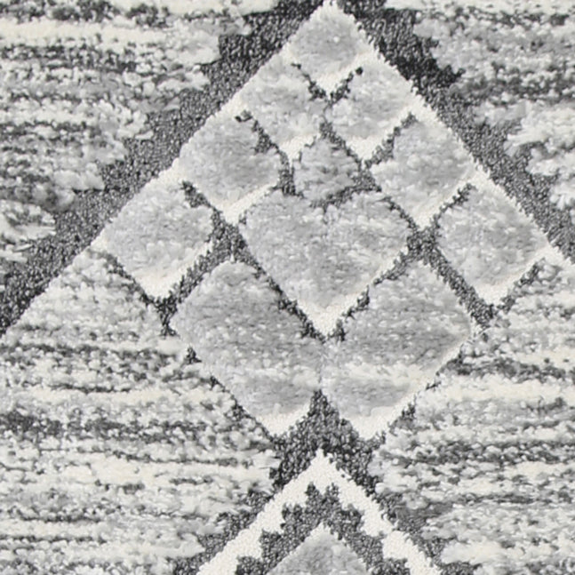 Karzey Komic Tribal in Grey Rug