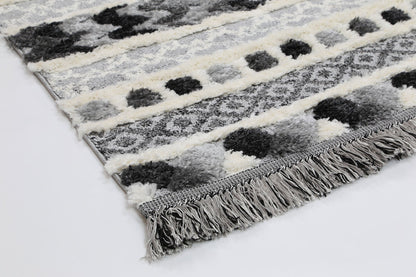 Karzey Kunzum Tribal In Grey Rug