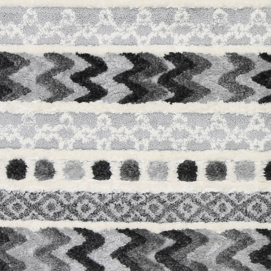 Karzey Kunzum Tribal In Grey Rug