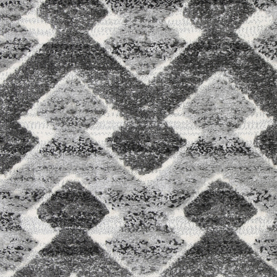 Karzey Hikkim Geometric in Grey Rug