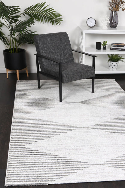 Christina Diamond Contemporary In Silver Rug