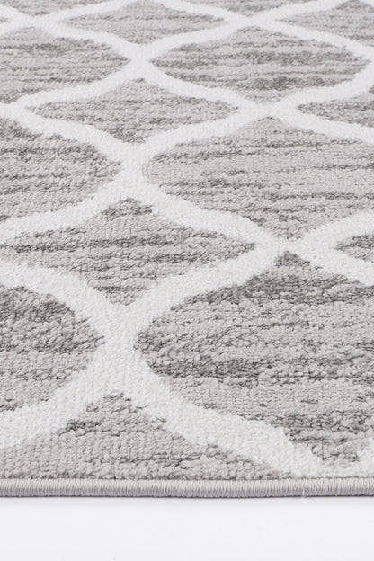 Christina Repeat Contemporary In Silver Rug