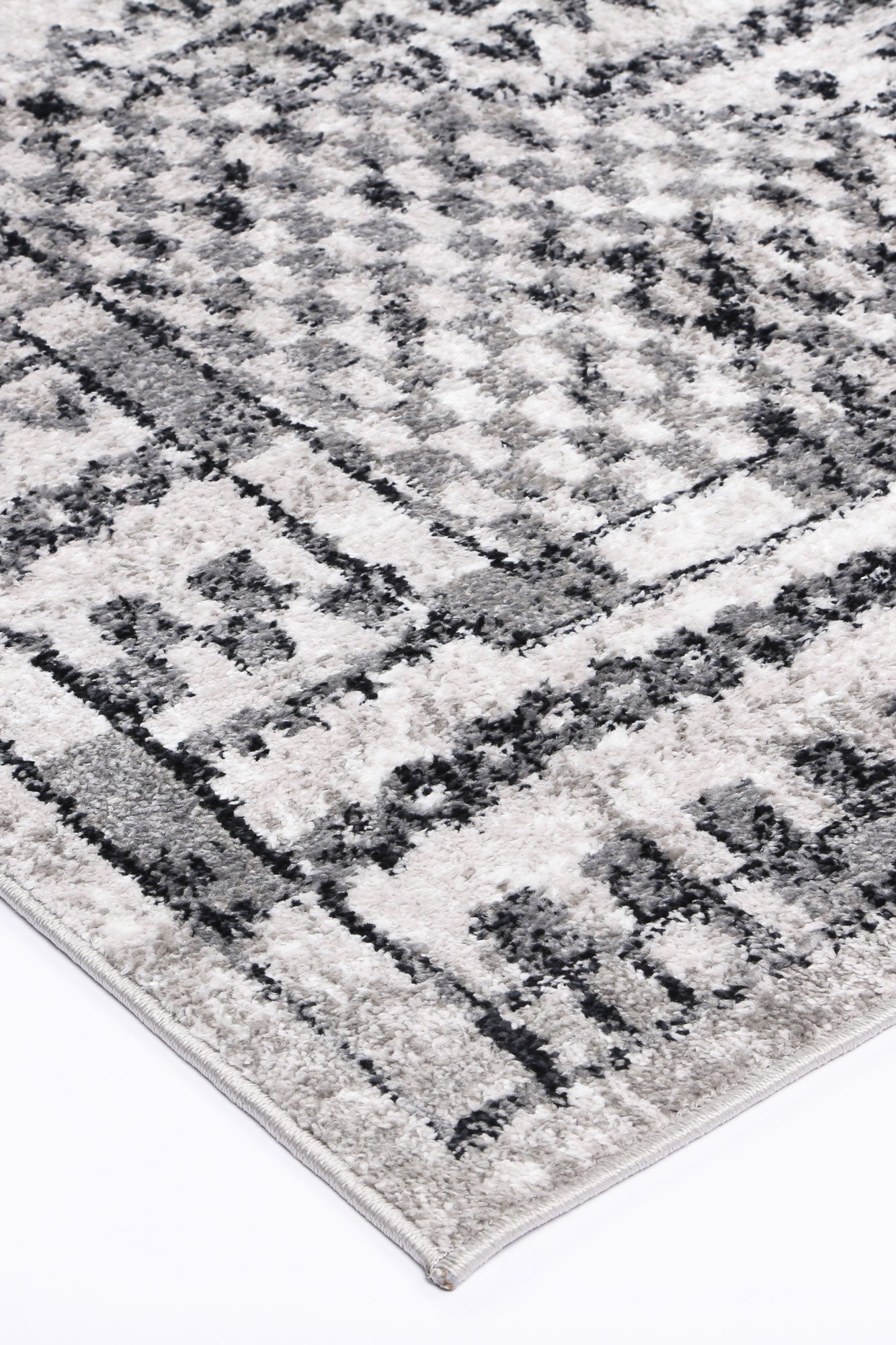 Christina Aztec Contemporary In Charcoal Rug