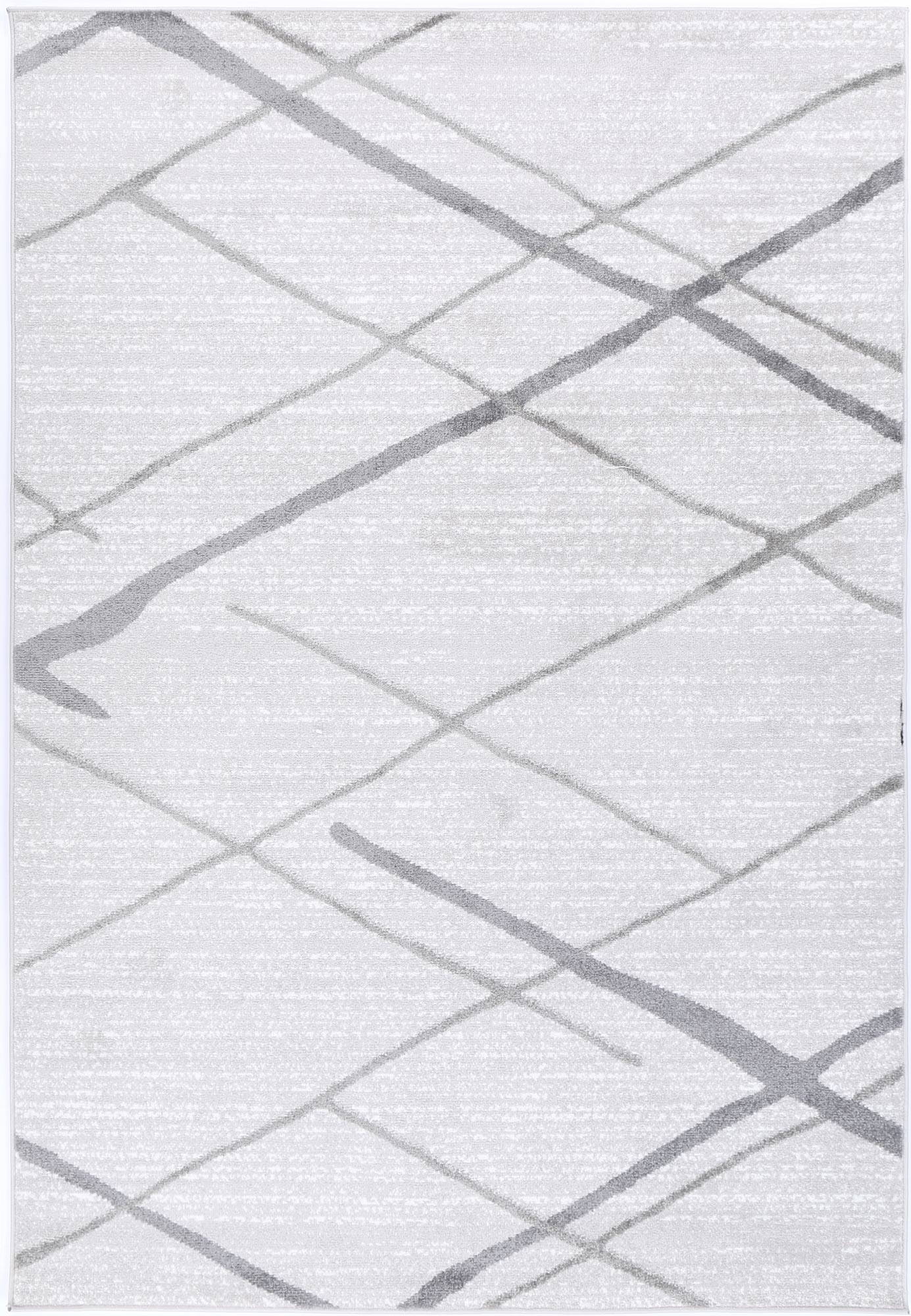 Christina Lattice Contemporary In Silver Rug