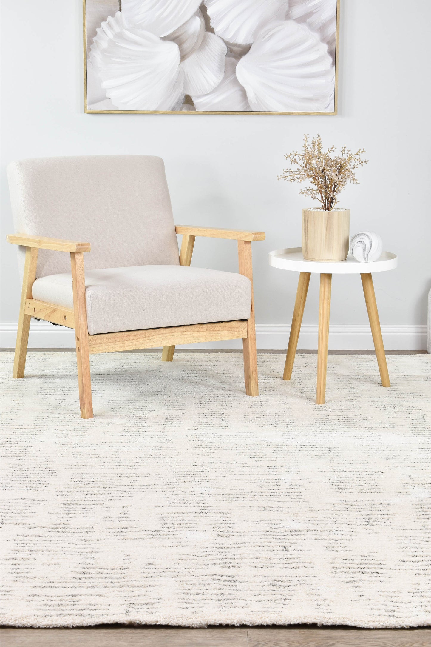 Lido 50745-657 In Cream & Grey Rug