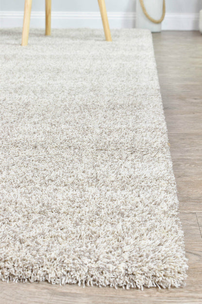 Lila Monochromatic Genteel Elegance Shaggy Pile 040 In Latte Rug