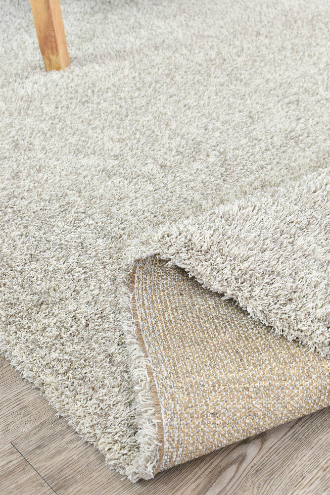 Lila Monochromatic Genteel Elegance Shaggy Pile 040 In Latte Rug