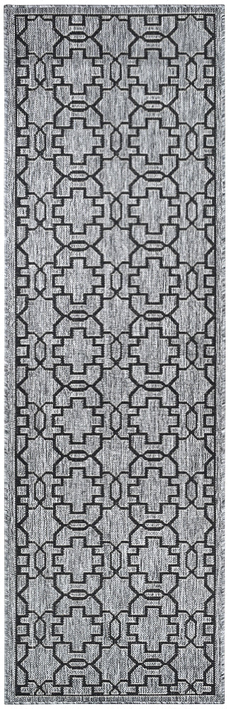 Alaska 208 in Grey & Black : Runner Rug