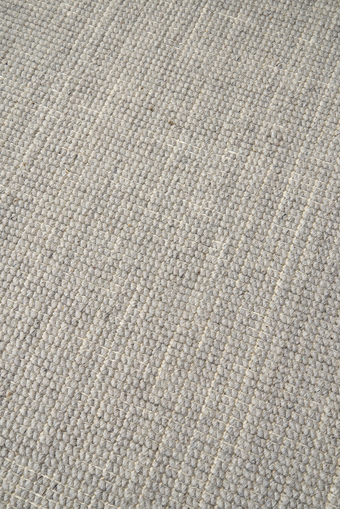 Madras Parker Dove In White & Grey Rug