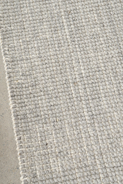 Madras Parker Dove In White & Grey Rug