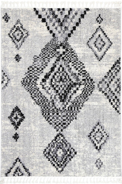 Mario Aztec Geometric In Grey Rug