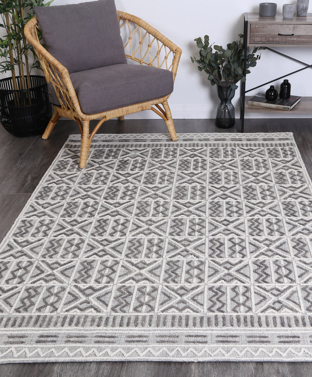 Bella in Grey & Ivory Rug