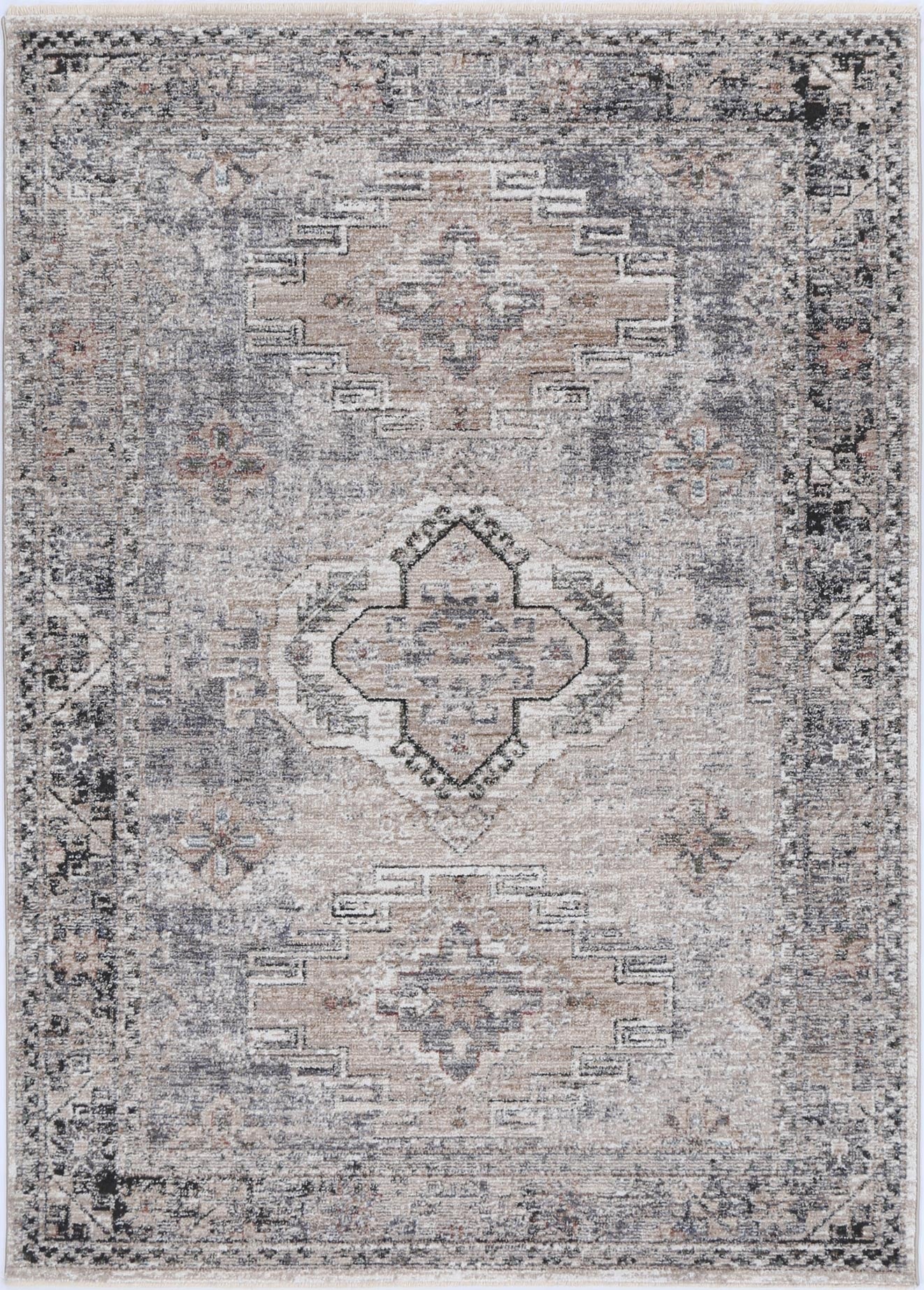 Maryland Derbent Soft Traditional In Grey Rug