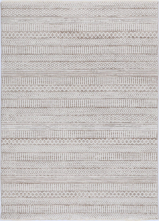 Maryland Kerman Tribal Soft In Beige & White Rug