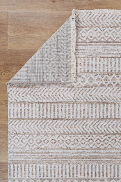 Maryland Kerman Tribal Soft In Beige & White Rug