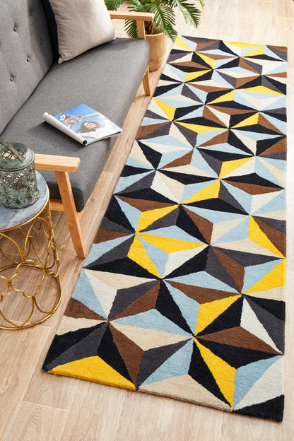 Matrix in Blue : Runner Rug