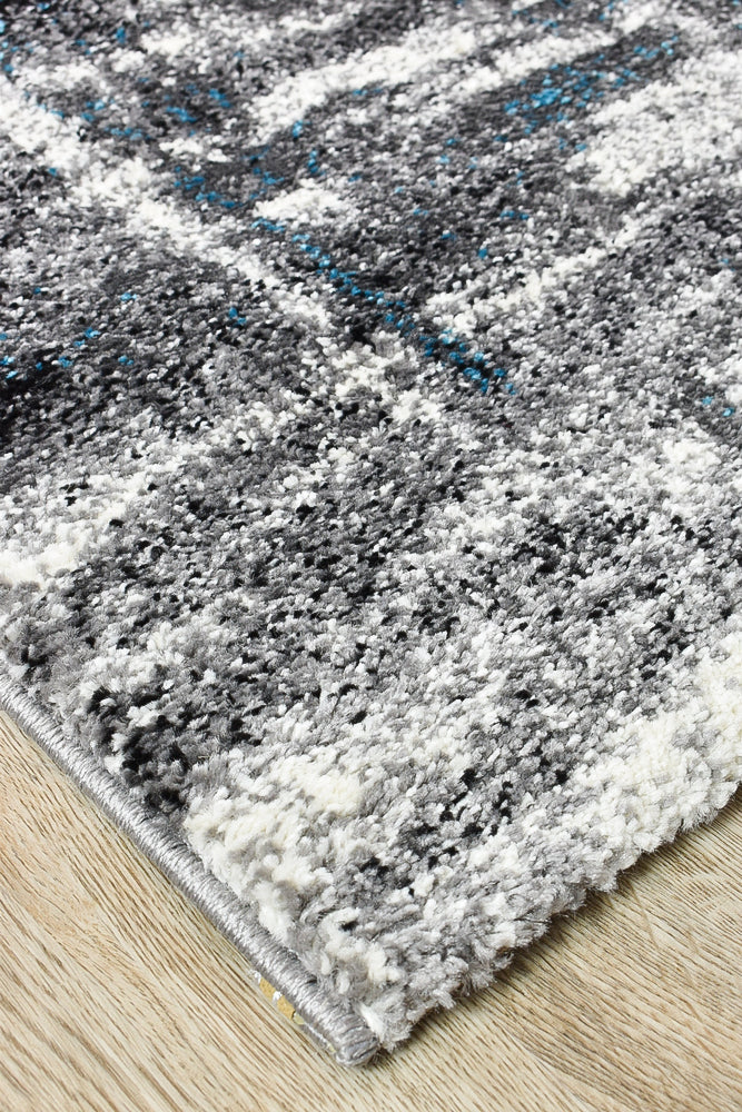 Dahlia 347 In Light Grey & Turquoise Rug