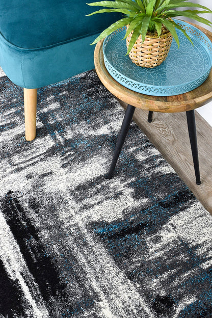 Dahlia 347 In Light Grey & Turquoise Rug