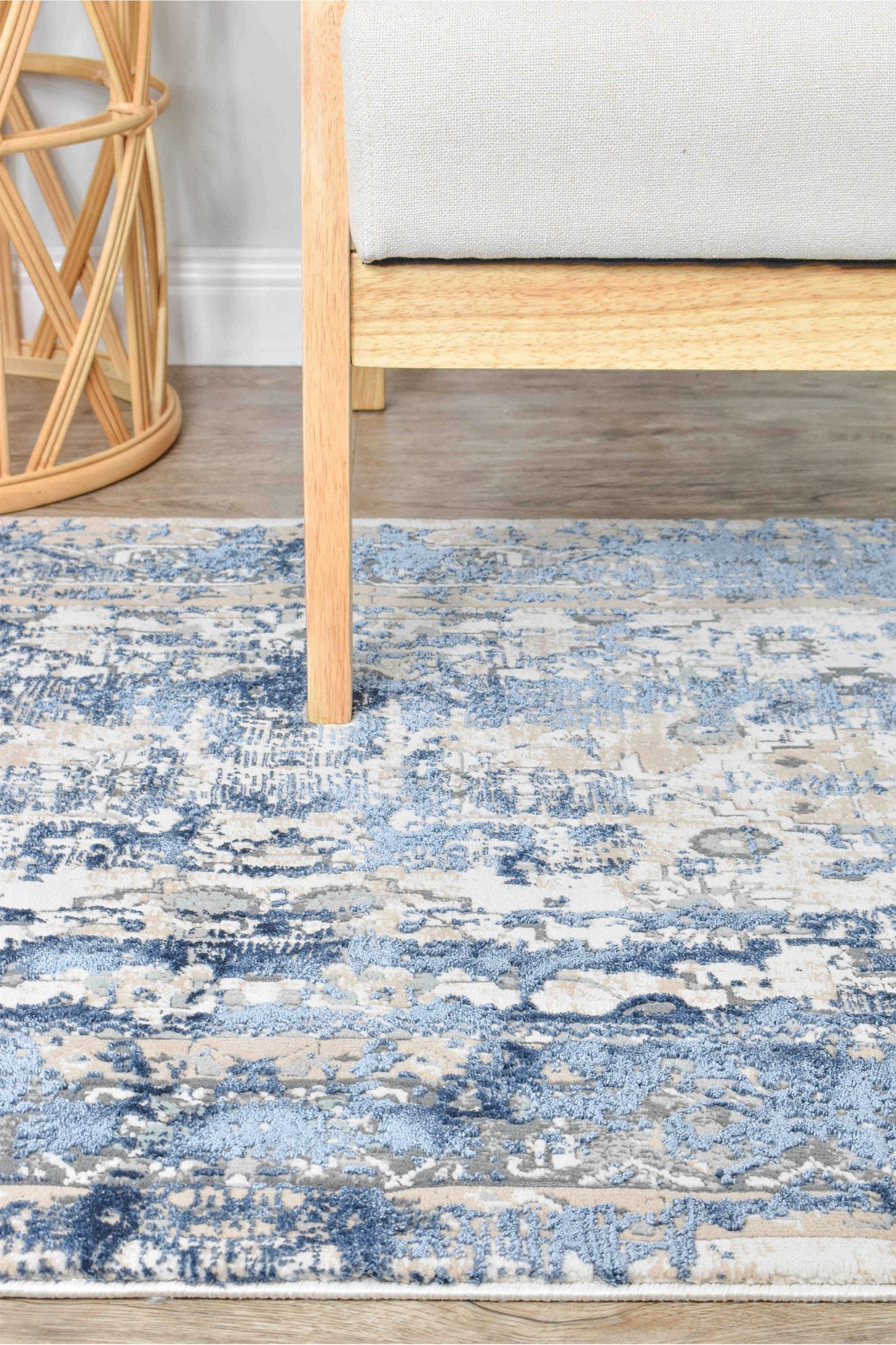 Oasis 27340A Vintage Denim : Runner Rug