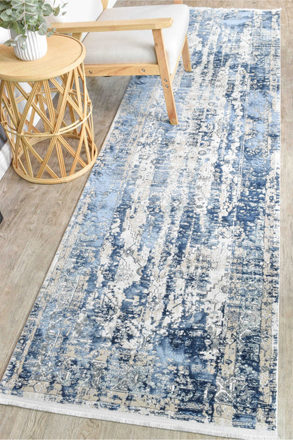 Oasis 27340A Vintage Denim : Runner Rug