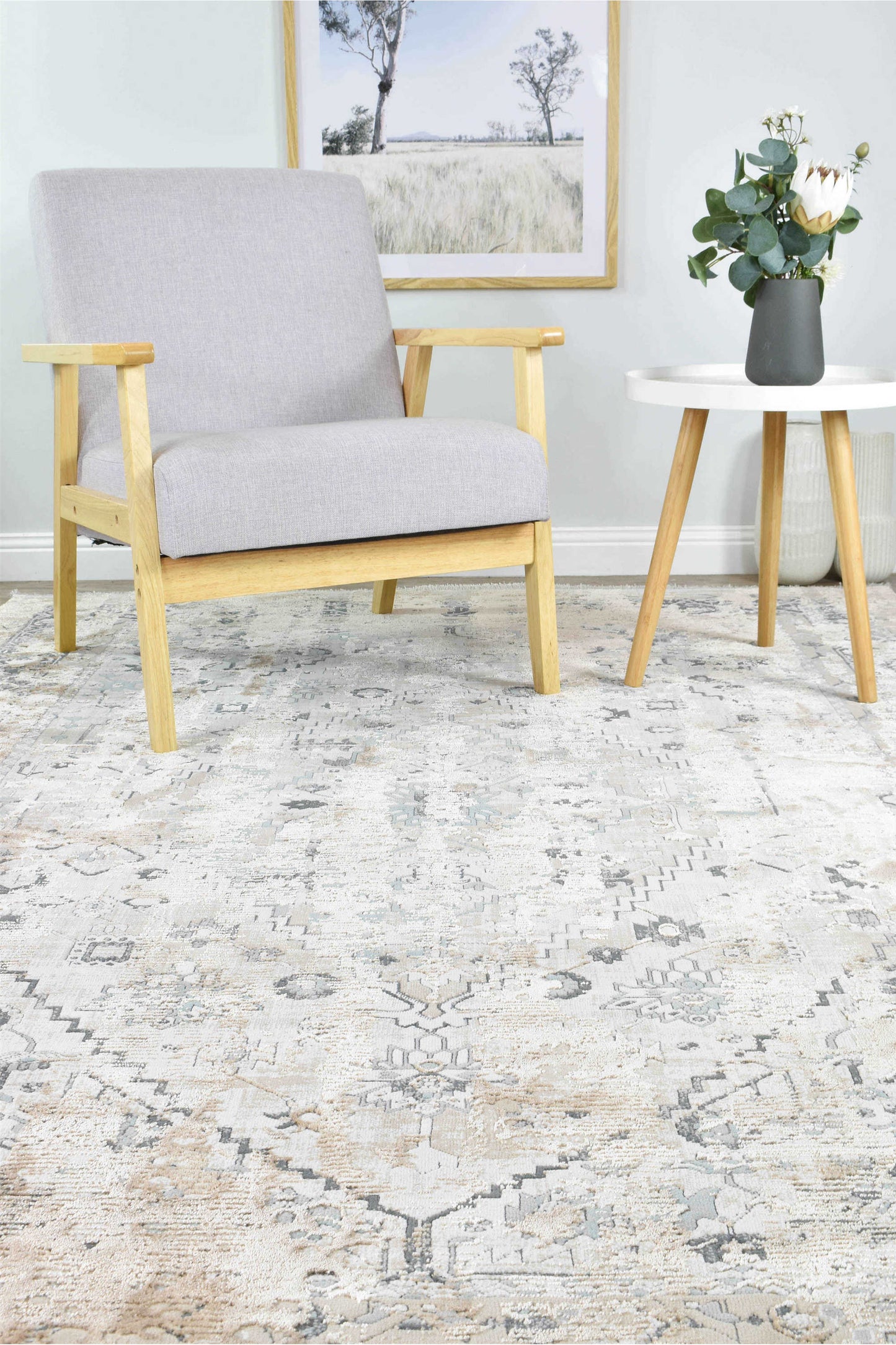 Oasis 27340A In Travertine Rug