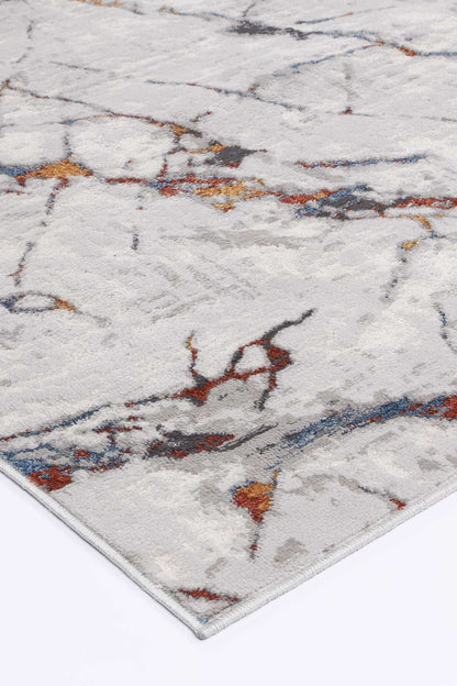 Malo Vincent Abstract In Grey & Multicolour Rug