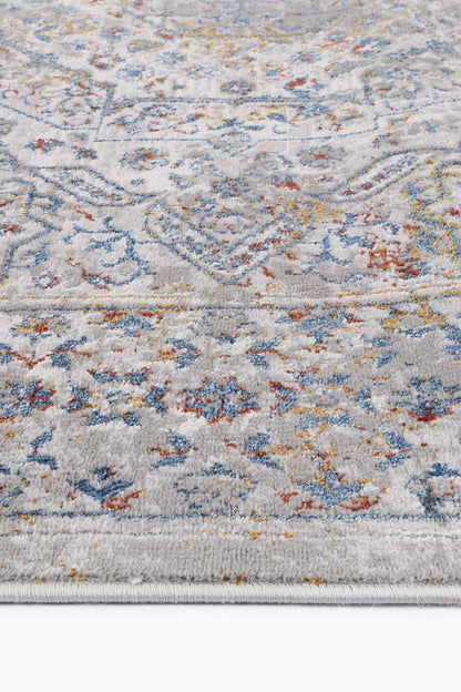 Malo Aurora Traditional In Grey & Blue Rug