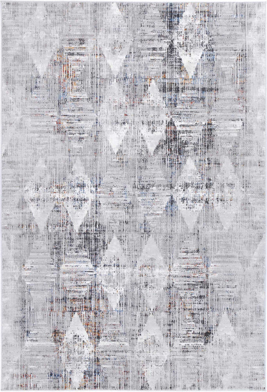 Malo Harlequinn Geometric In Grey & Multicolour Rug