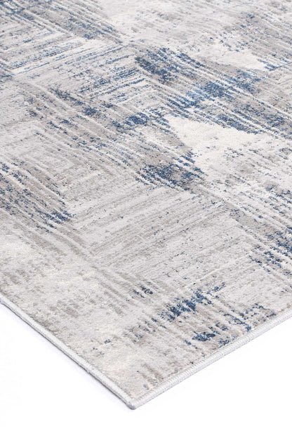 Malo Harlequinn Geometric In Grey & Blue Rug