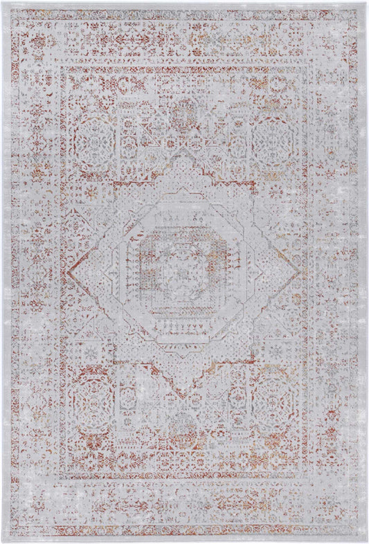 Malo Luna Traditional In Cream & Red Rug